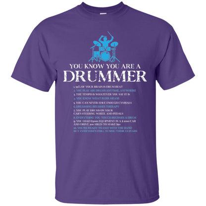 Drummer T-shirt You_re A Drummer Purple