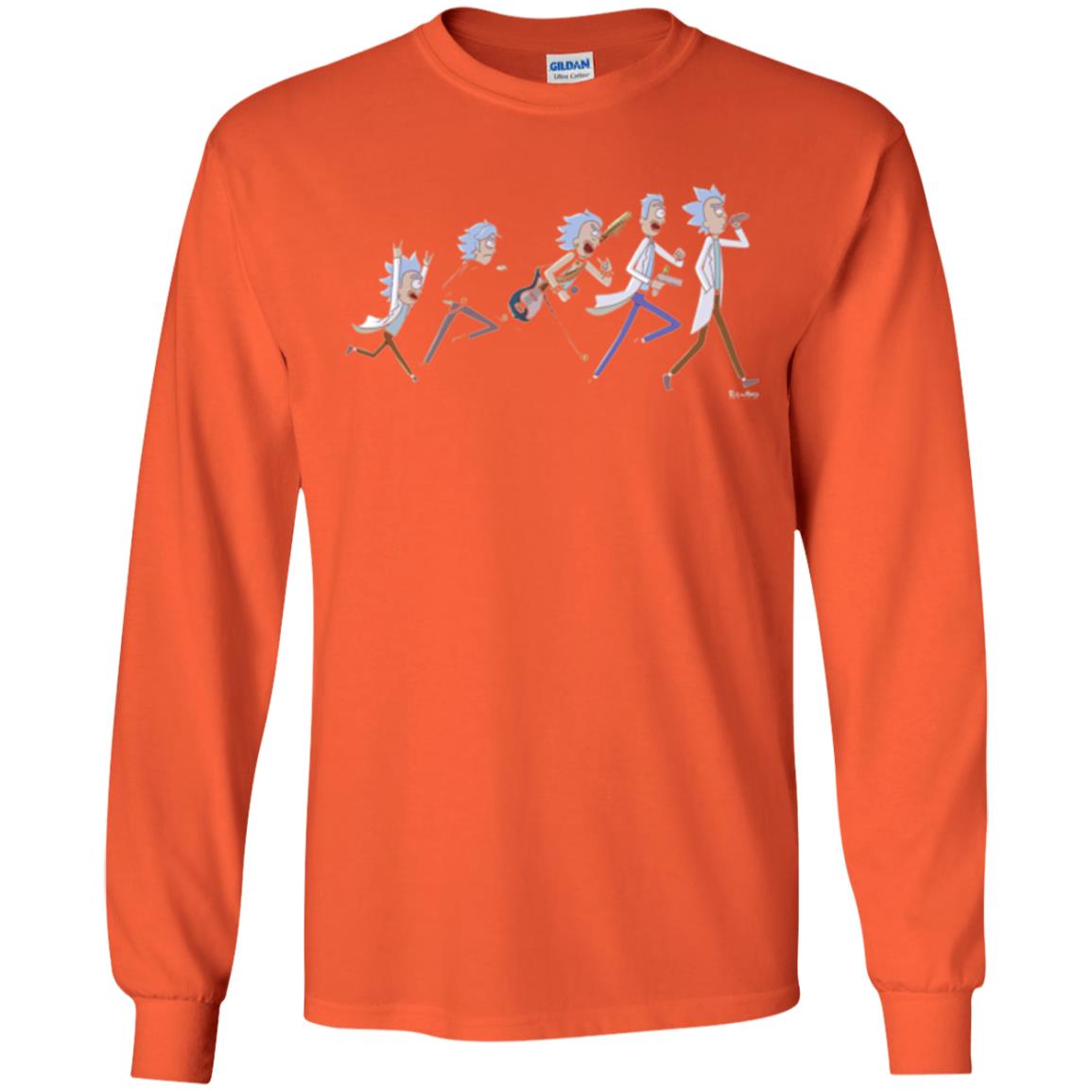 Rick And Morty T-shirt The Life Of Rick Orange
