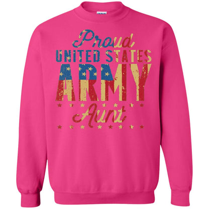 Proud United States Army Aunt Us Shirt Heliconia