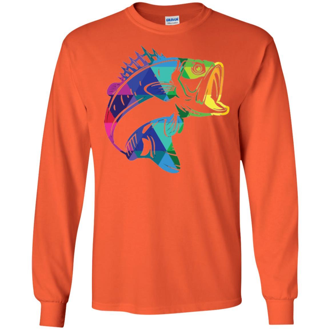 Fisherman T-shirt Fish For Bass Orange