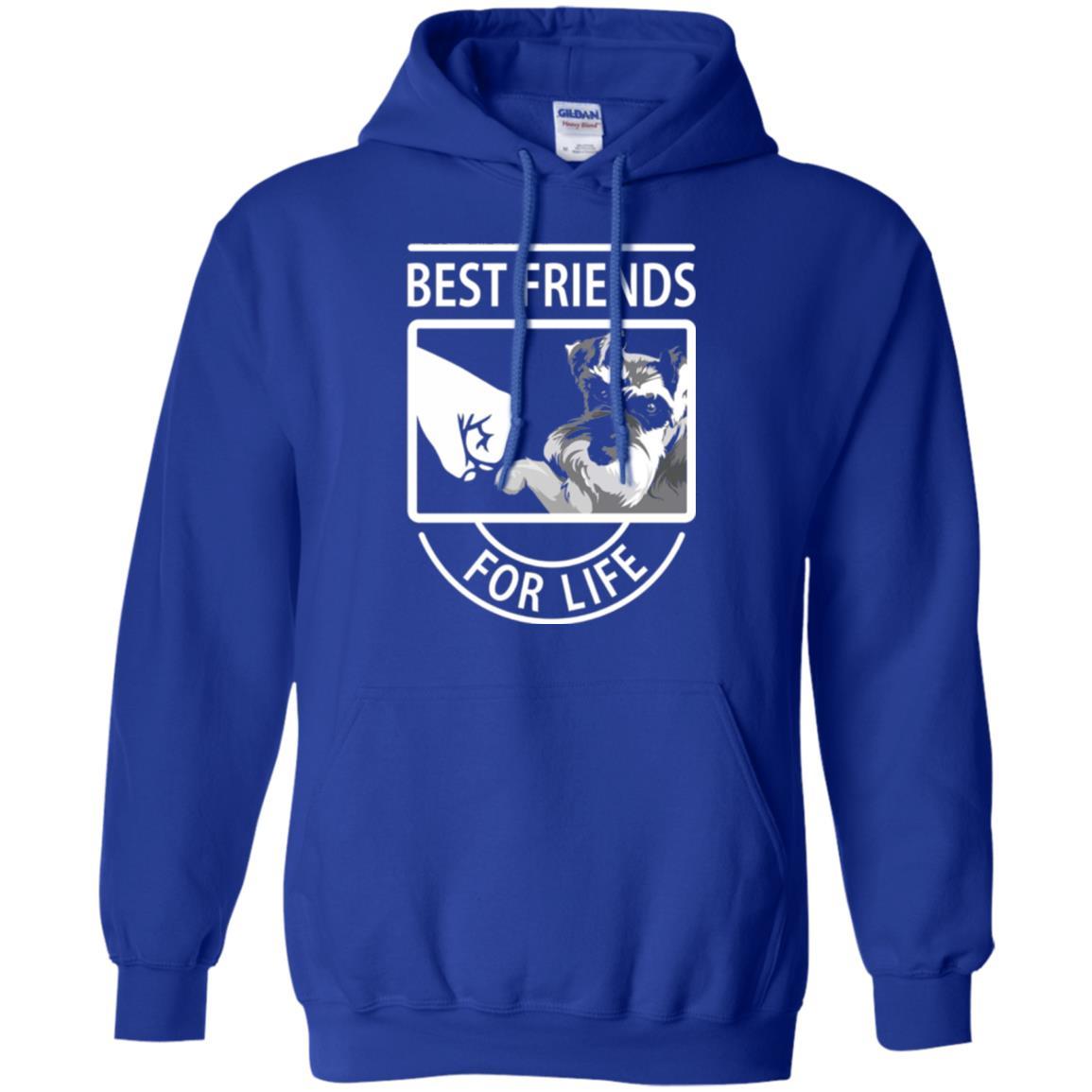 Schnauzer Lover T-shirt Best Friends For Life Royal
