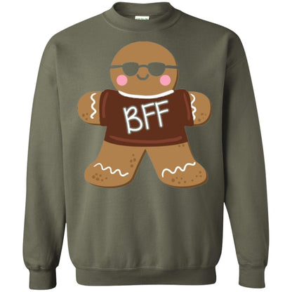 Gingerbread T-shirt Best Friend Forever Military Green