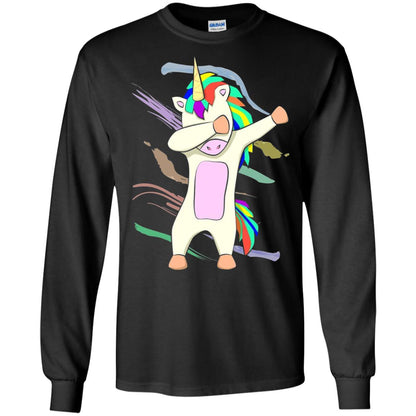 Magical Dabbing Unicorn Funny T-shirt Black