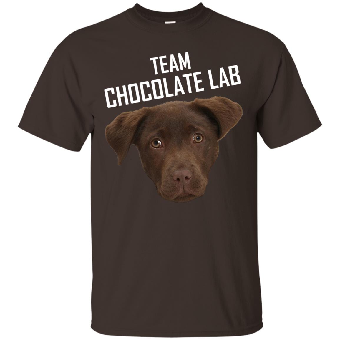 Team Chocolate Lab Labrador Retriever Lover Funny Shirt Dark Chocolate