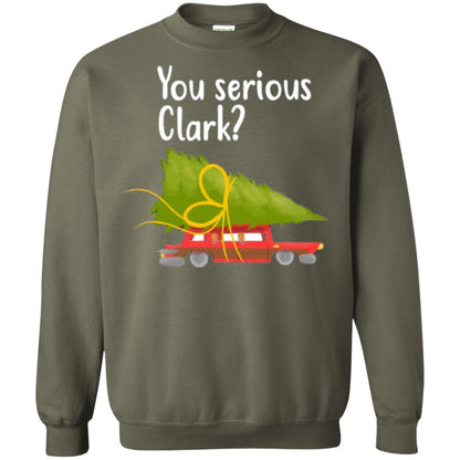 Christmas T-shirt You Serious Clark Griswold Military Green