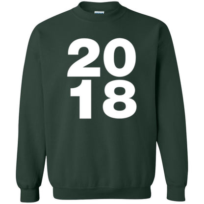 Happy New Year T-shirt 2018 New Year Party T-shirt Forest Green