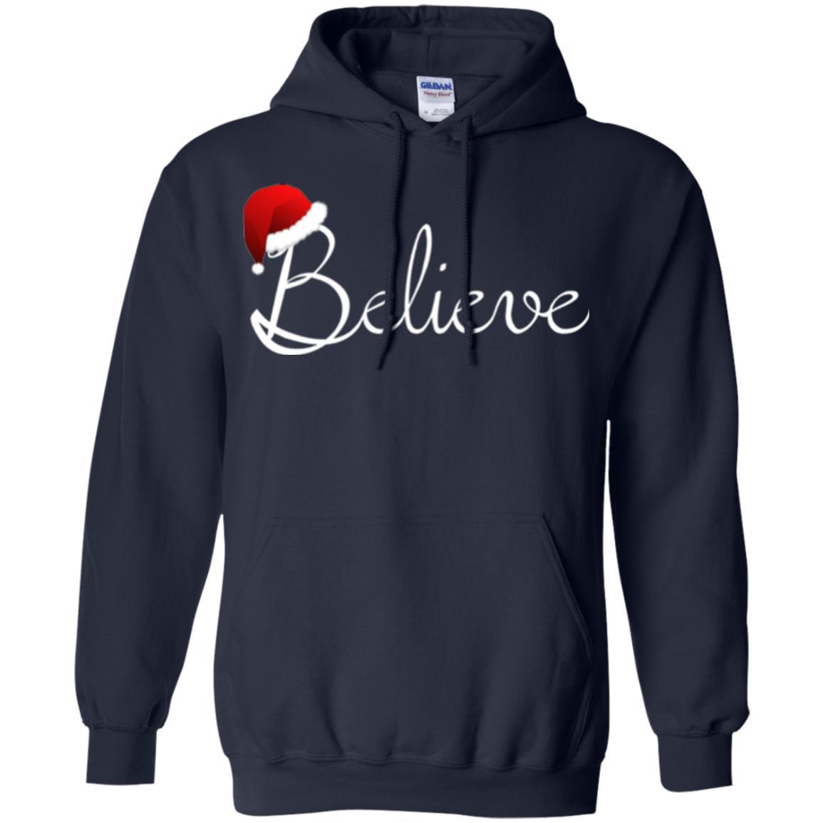 Believe Best Santa Christmas T-shirt Navy