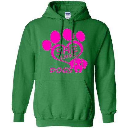 Dog Lovers Shirt She Likes Dogs Irish Green