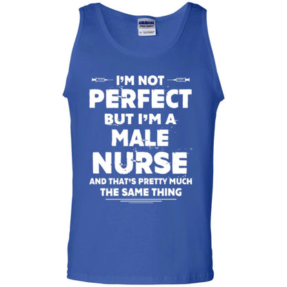 Male Nurse T-shirt I_m Not Perfect Royal