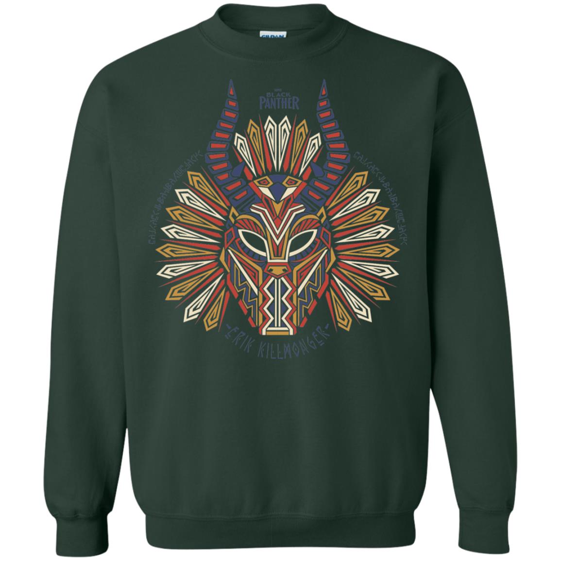 Black Panther Movie Geo Killmonger Movie Lover T-shirt Forest Green