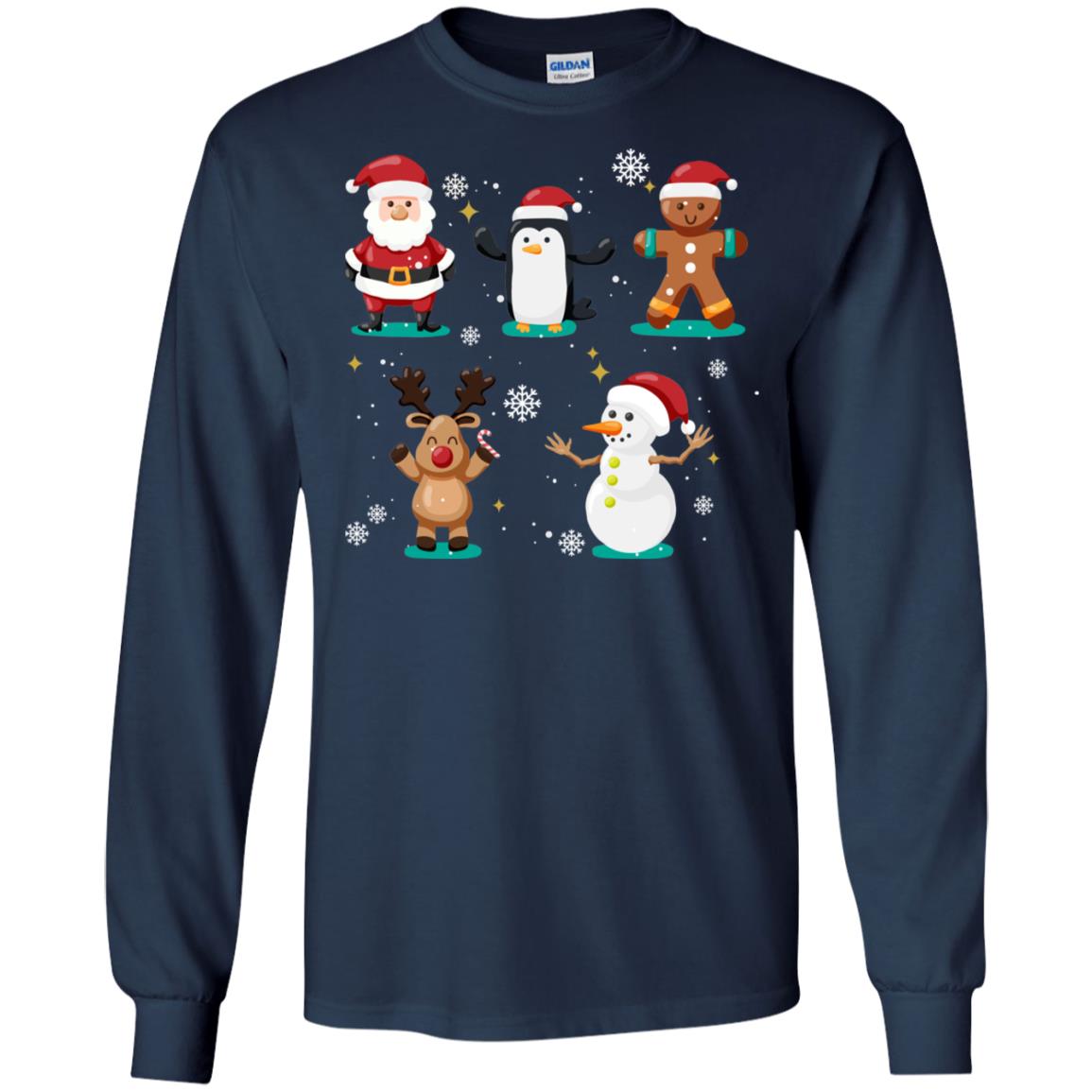 Christmas Character Ideas Gift Shirt Navy