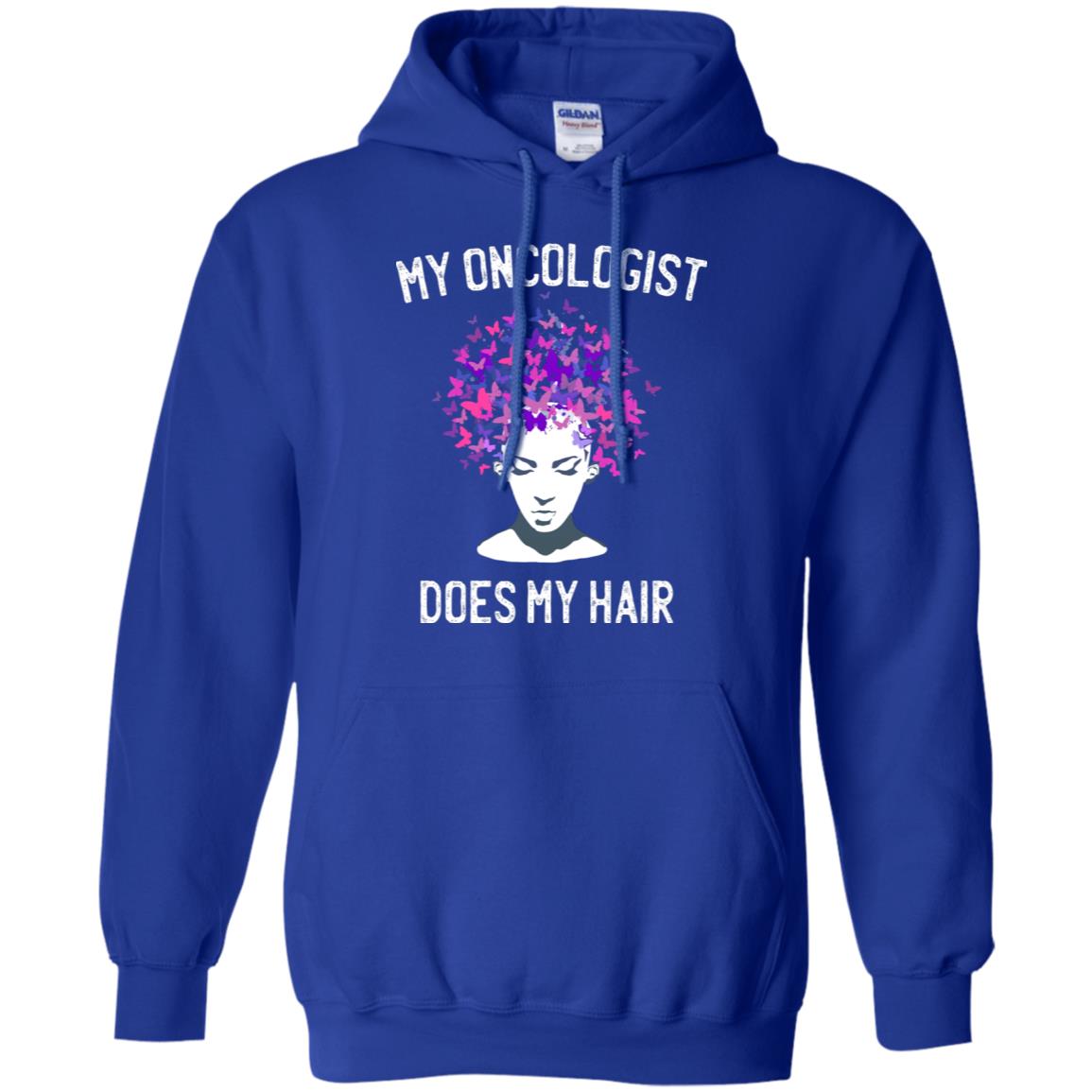 My Oncologist Does My Hair Breast Cancer Awareness Shirt Royal
