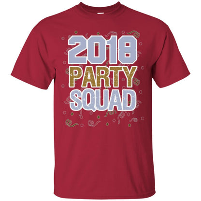 New Years Eve 2018 T-shirt Party Squad Cardinal