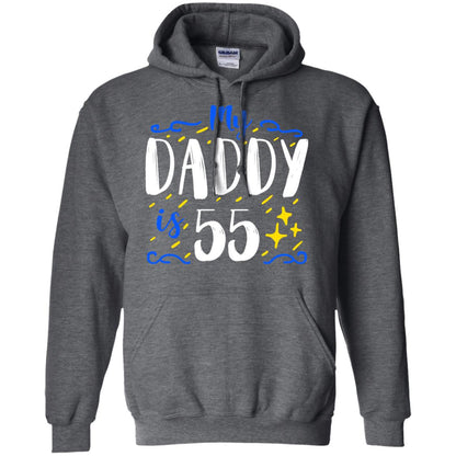 My Daddy Is 55 55th Birthday Daddy Shirt For Sons Or Daughters Dark Heather