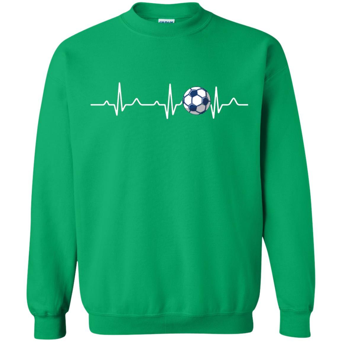 Heartbeat Soccer Lover T-shirt Irish Green