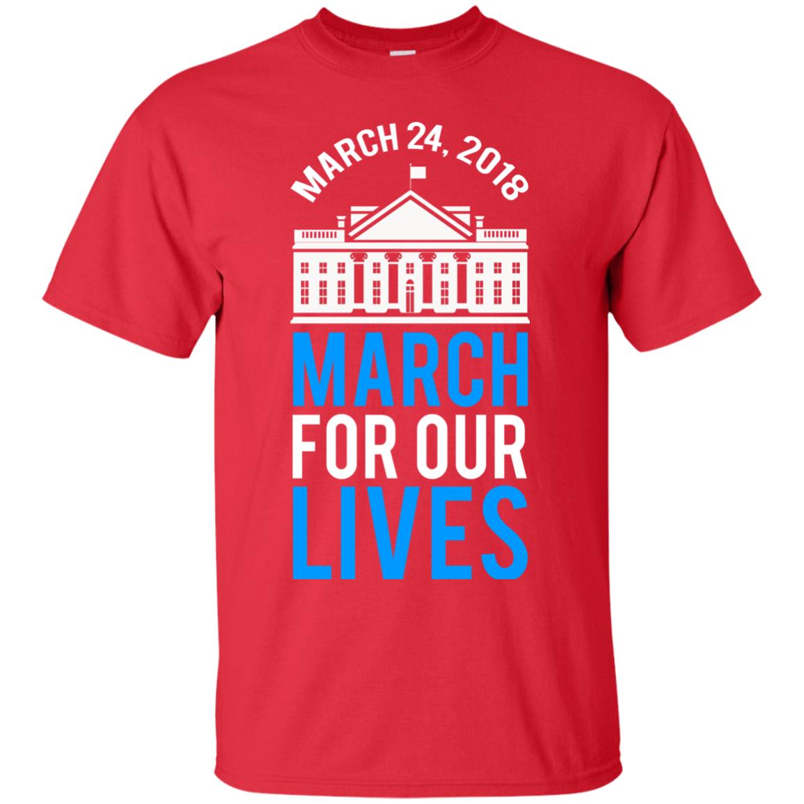 March For Our Lives March 24 2018 T-shirt Red