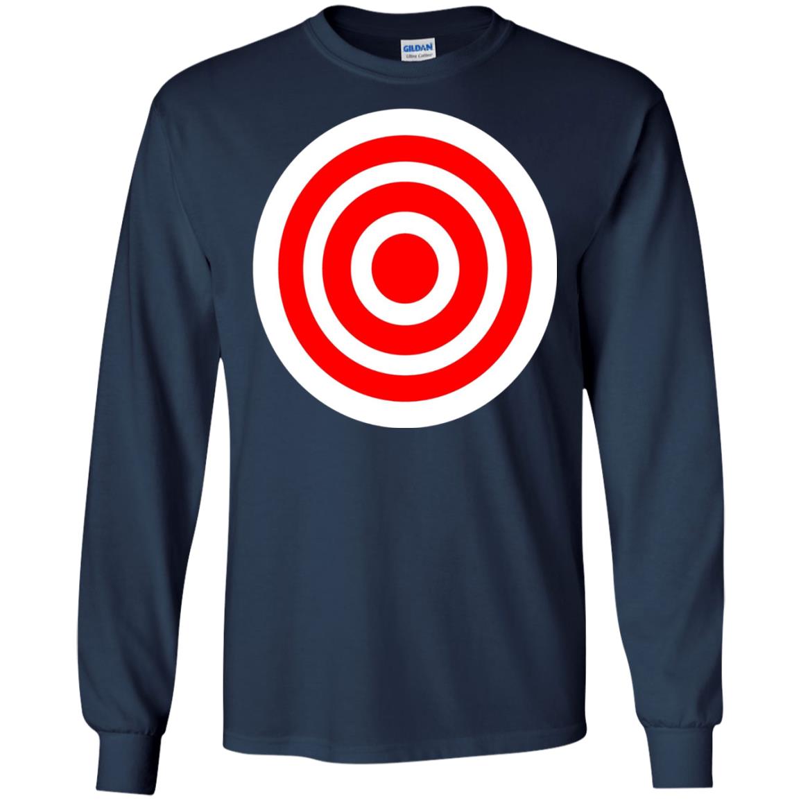 Funny Practice Bulls Eye Board Game Target T-shirt Navy