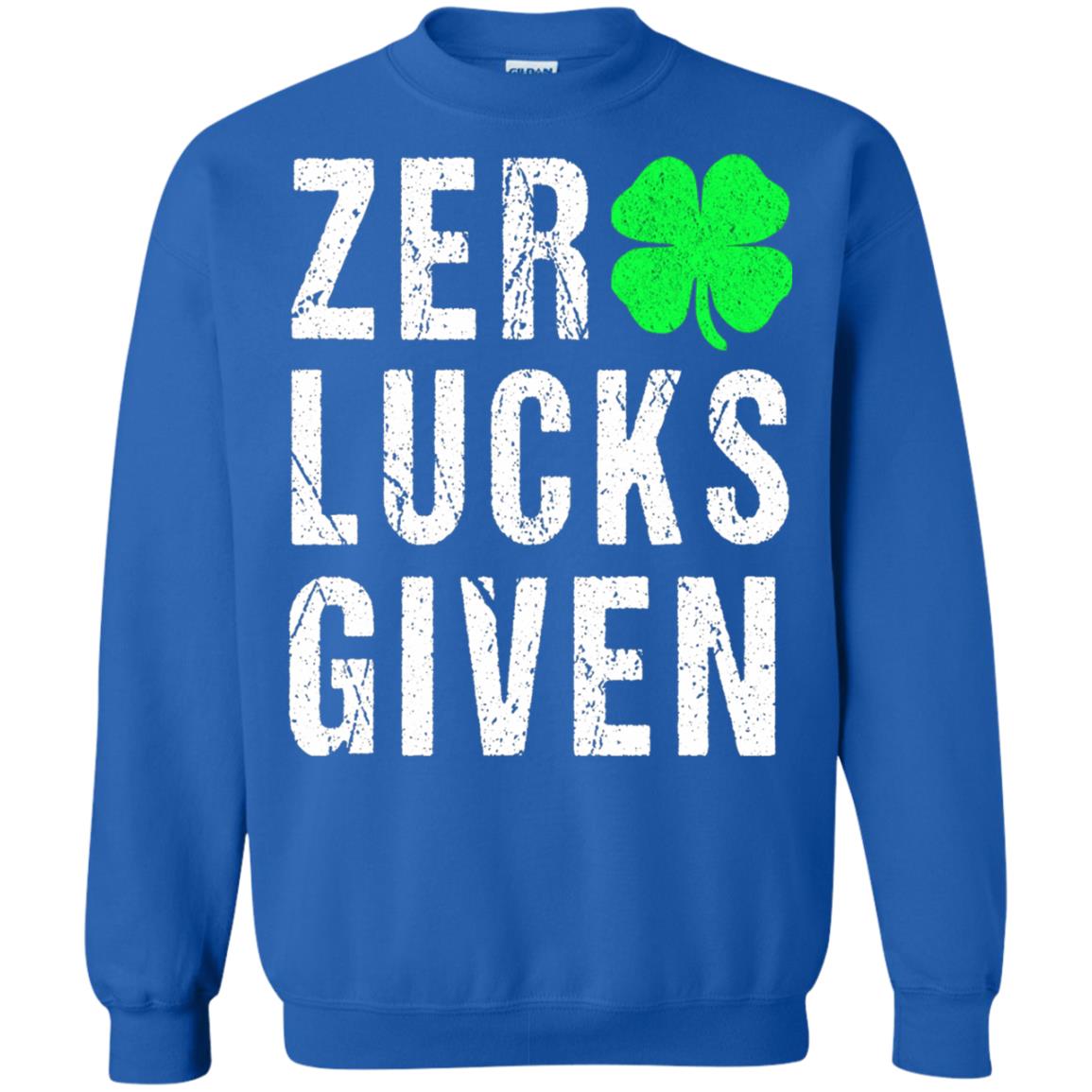Shamrock Irish Funny Saint Patrick_s Day T-shirt Royal