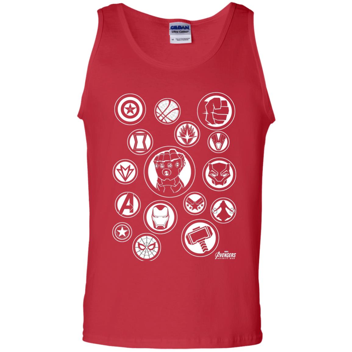 Infinity War Tonal Hero Icon Movie T-shirt Red
