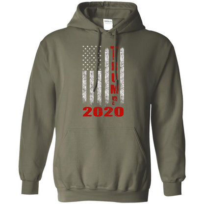 American Flag Vintage Design Trump 2020 T-shirt Military Green