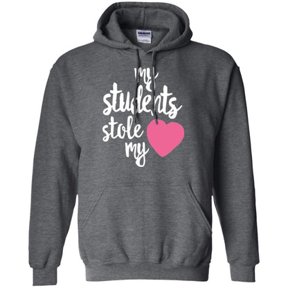 Valentine_s Day T-shirt My Students Stole My Heart Dark Heather
