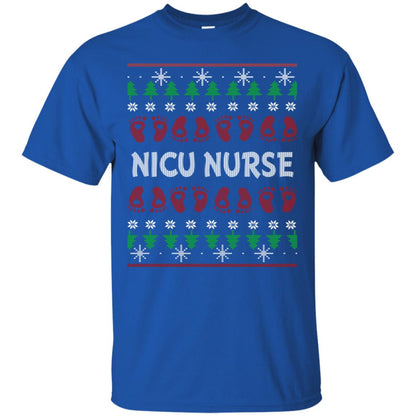 Nicu Nurse Nursing X-mas Christmas Gift Shirt Royal