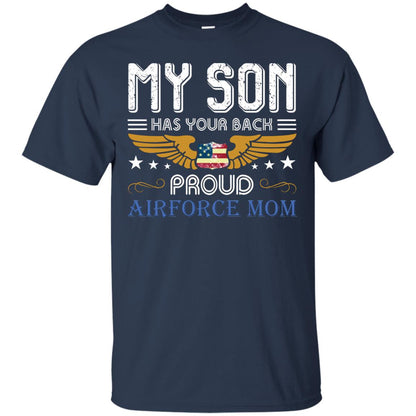 My Son Has Your Back Airforce Mom Shirt Navy
