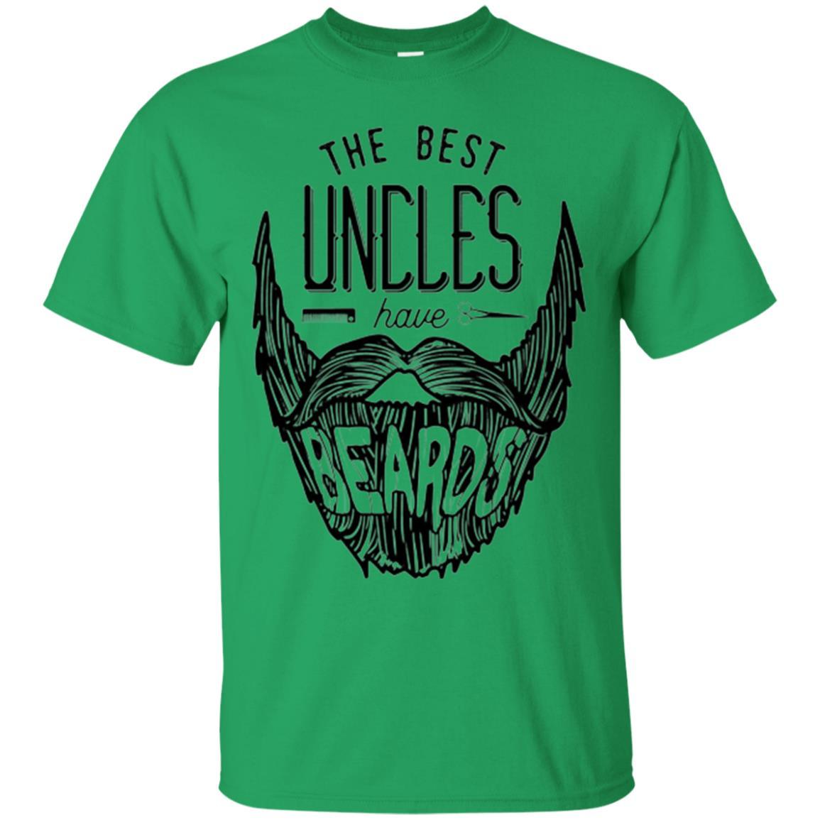 Funny Uncle T-shirt The Best Uncles Have Beards Irish Green