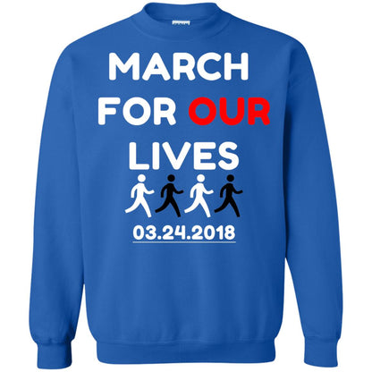 March For Our Lives Gun Control T-shirt Royal