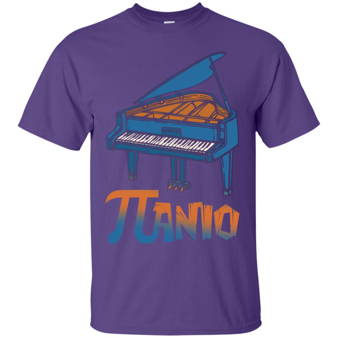 Pi Day T-shirt Funny Piano Lover Purple