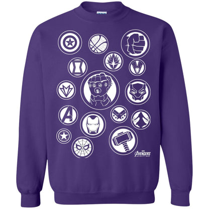 Infinity War Tonal Hero Icon Movie T-shirt Purple