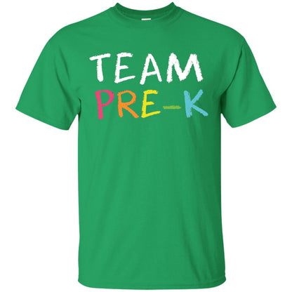 Team Pre-k Back To School Teacher T-shirt Irish Green