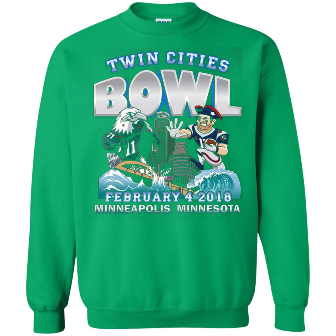 Football Lover T-shirt Twin Cities Bowl Irish Green