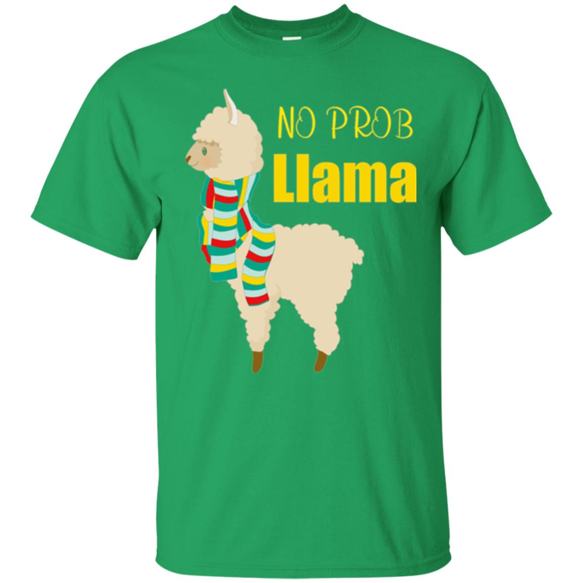 No Prob Llama T-shirt Irish Green