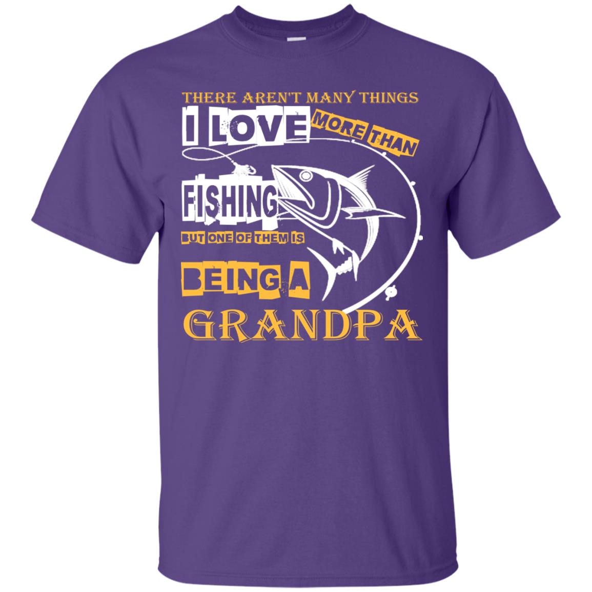 But One Of Them Is Being A Grandpa Papa T-shirt Purple
