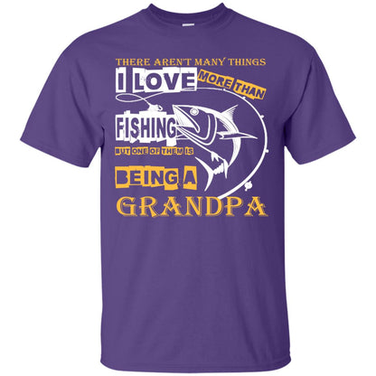 But One Of Them Is Being A Grandpa Papa T-shirt Purple