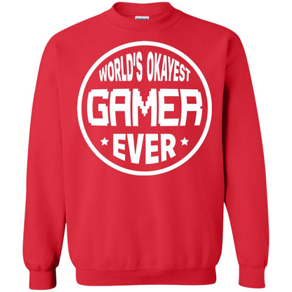 World’s Okayest Gamer Ever Best T-shirt For Gaming Lover Red