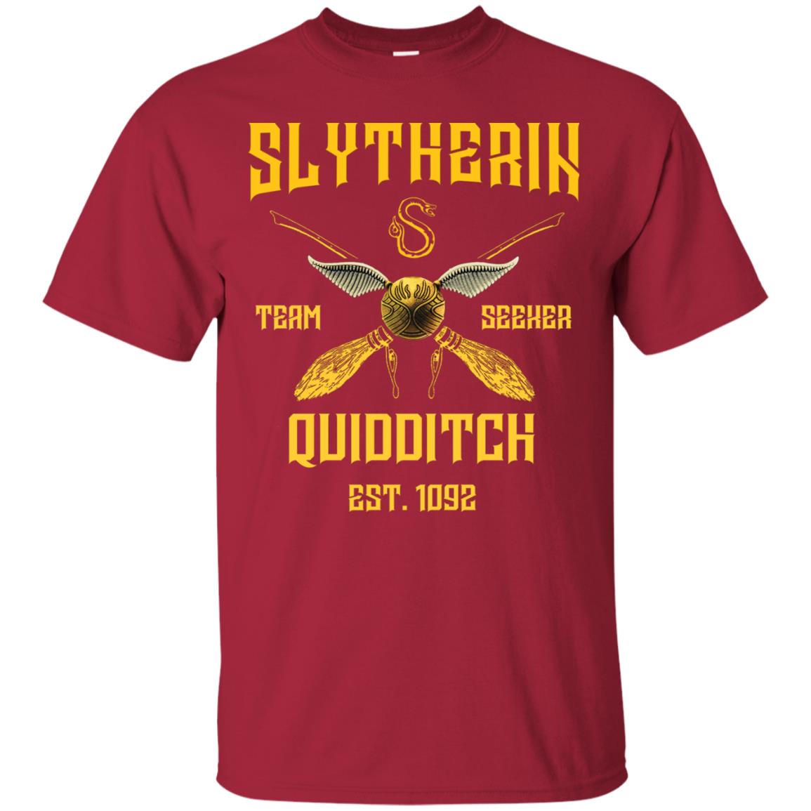 Slytherin Quiddith Team Seeker Est 1092 Harry Potter Shirt Cardinal