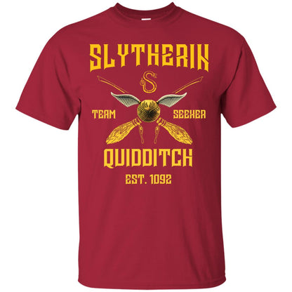 Slytherin Quiddith Team Seeker Est 1092 Harry Potter Shirt Cardinal