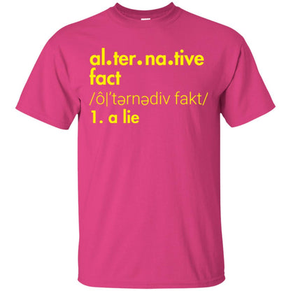 Music Lover T-shirt Al-ter-na-tive Fact A Lie Heliconia