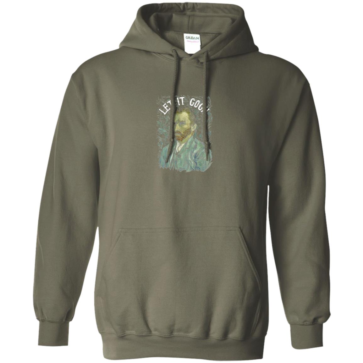 Artist T-shirt Vincent Van Let It Gogh Military Green