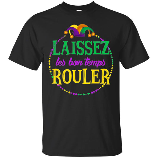 Mardi Gras T-shirt Laissez Les Bon Temps Rouler Black