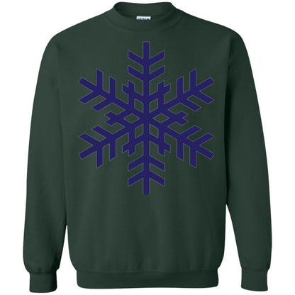Christmas T-shirt Navy Blue Snowflake T-shirt Forest Green