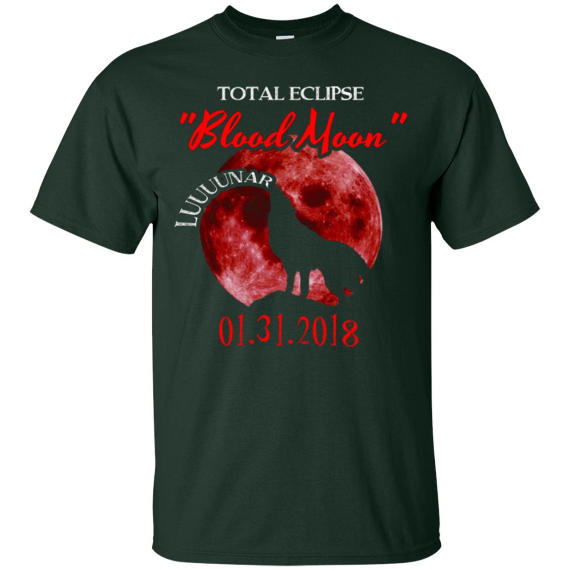 Eclipse T-shirt Total Eclipse Luuuunar Blood Moon Forest
