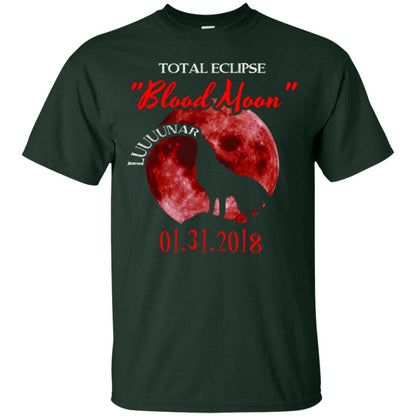 Eclipse T-shirt Total Eclipse Luuuunar Blood Moon Forest