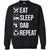 Funny Eat Sleep Dab Repeat T-shirt