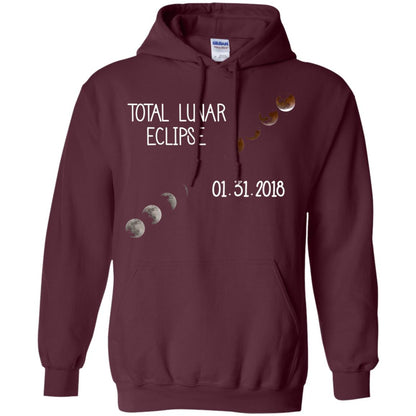Total Lunar Eclipse 01-31-2018 Celebration Shirt Maroon