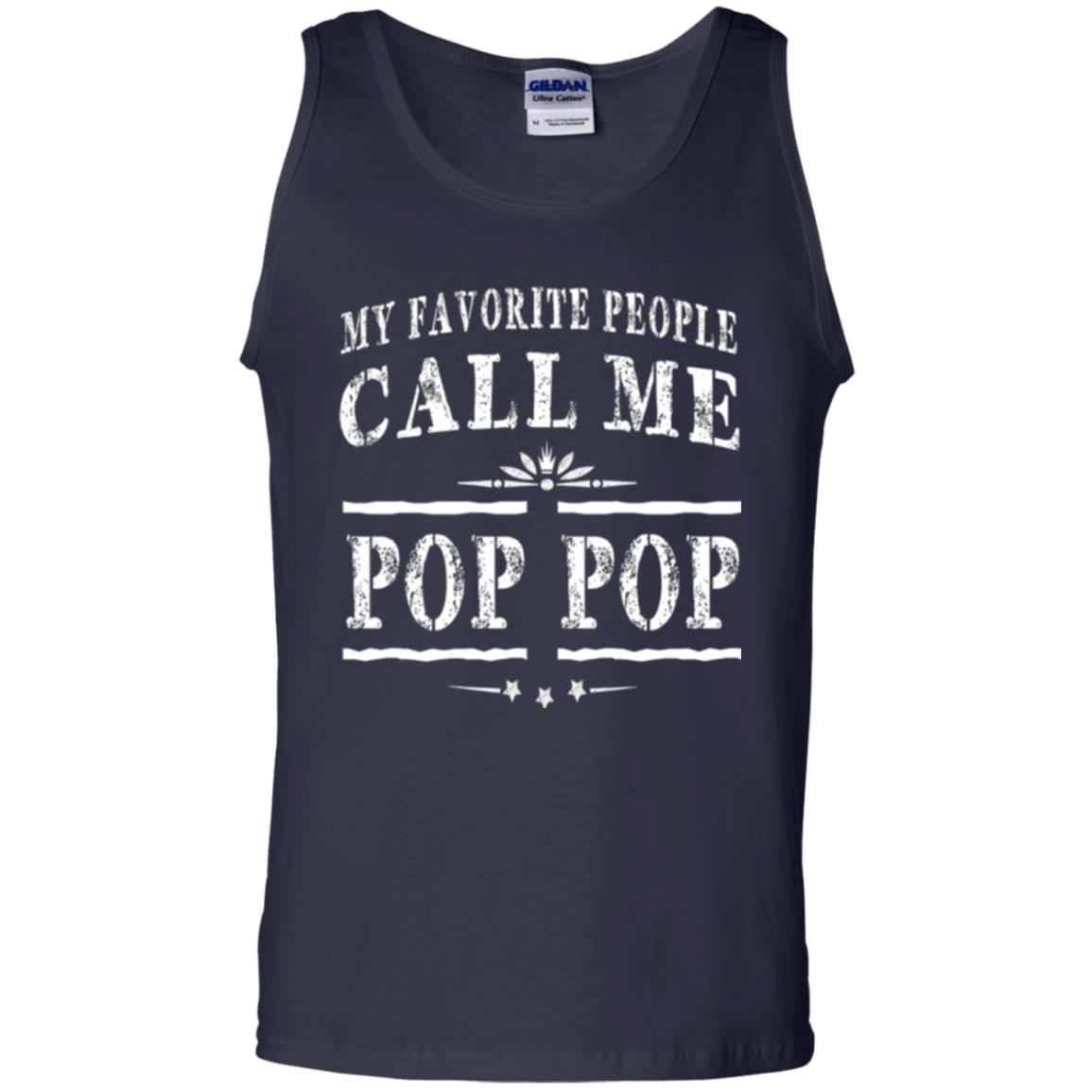Family T-shirt My Favorite People Call Me Pop Pop Navy