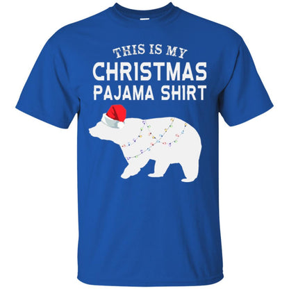 Polar Bear T-shirt This Is My Christmas Pajama Royal