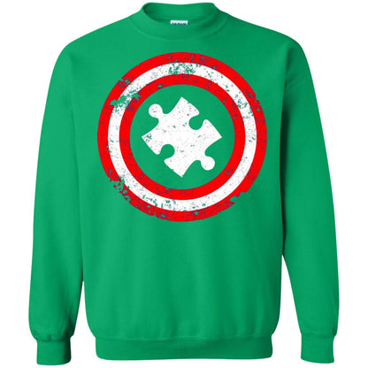 Captain Autism Superhero Autism Awareness Shirt Irish Green